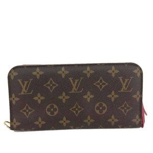 Authentic Louis Vuitton Wallet Long Monogram Porte Feuille Ansoritto Used LV